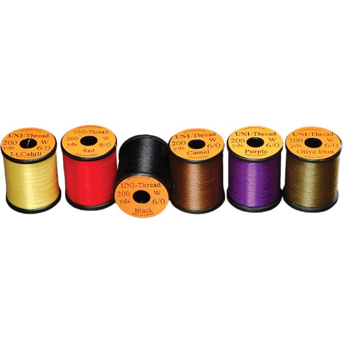 Нить для вязания мушек J. Stockard Fly Fishing 6/0 UNI-Thread Waxed