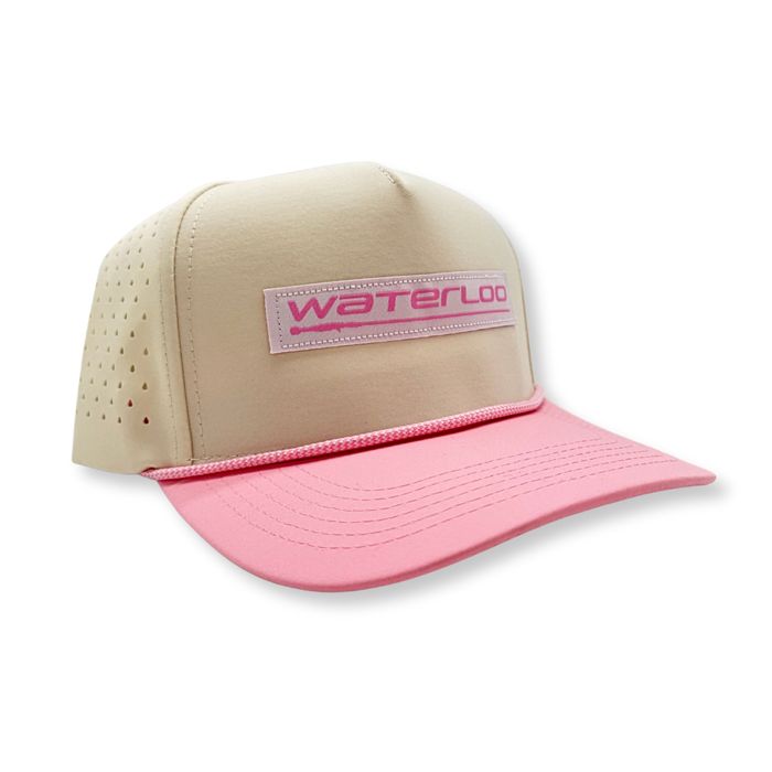 Головной убор Rhodes Headwear Waterloo Pink and Ivory Rope Cap - Performance Patch