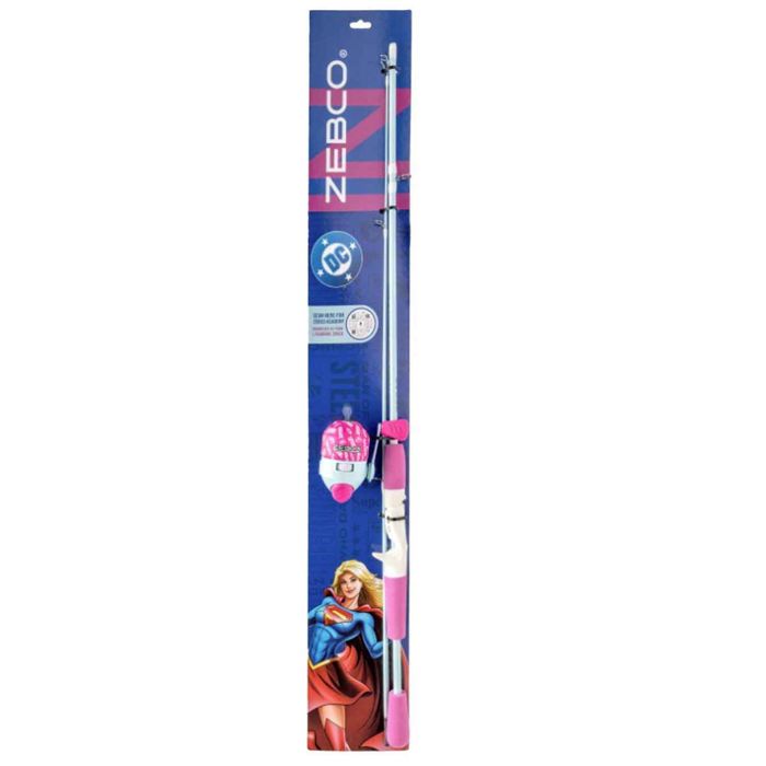 Рыболовный комплект Zebco Supergirl Spincast Rod and Reel Combo - 5ft, Medium Light Power,