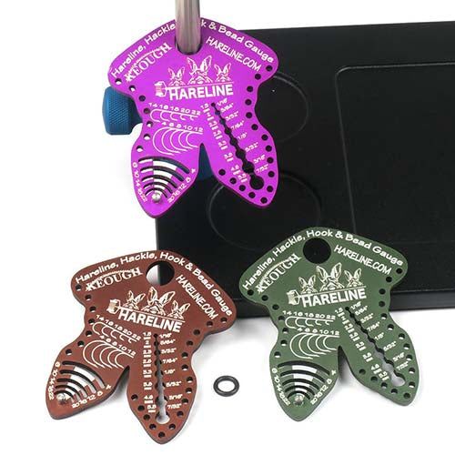 Материал для вязания мушек Hackle, Hook and Bead Gauge--Hareline