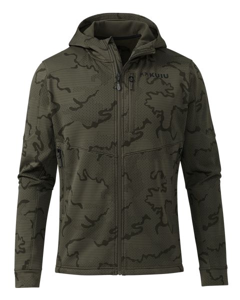 Рыболовная рубашка KUIU Ridgepoint Fleece Hoodie | Ash Tonal