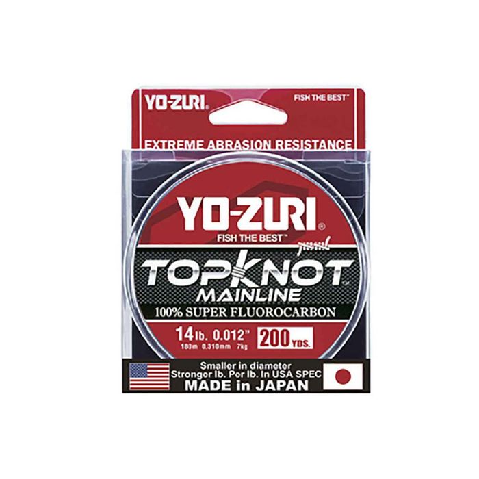 Монофильная леска Yo Zuri Yo-Zuri TopKnot Mainline Fluorocarbon Fishing Line - 14lb Natura