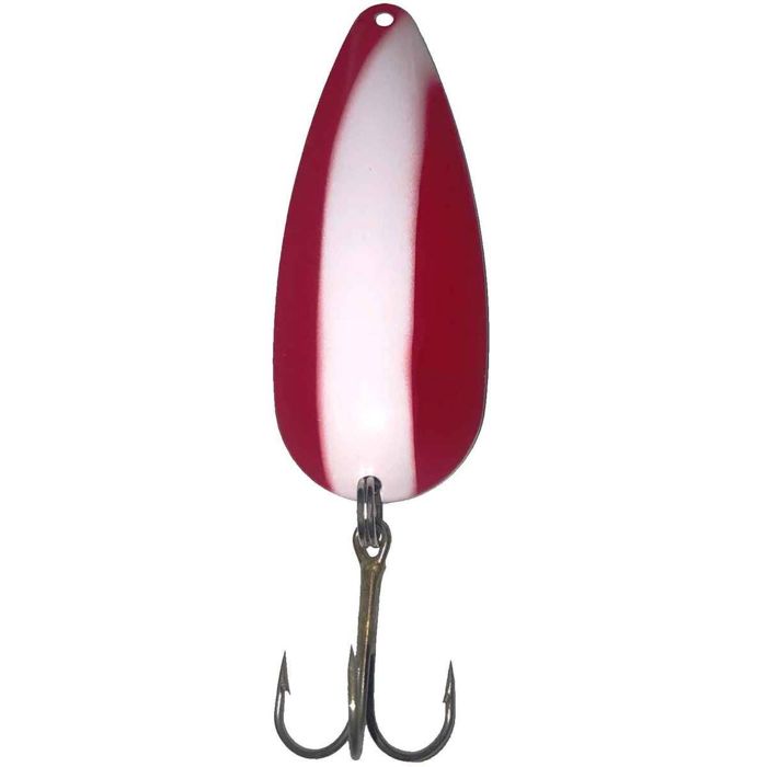 Колеблющаяся блесна K & E Arcadia Casting Spoon - Red/White Stripe, 3/8oz