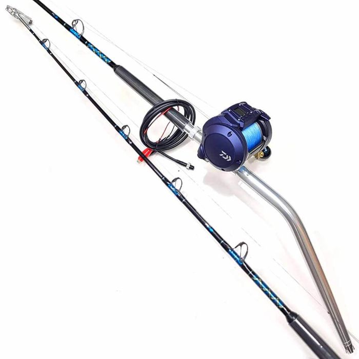Плетёный шнур Daiwa Seapower 1200 Electric Reel 6' 60-150lb Capt. Harry's Deep Drop Rod Co