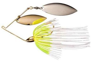 Спиннербейт War Eagle Dual Willow Leaf 3/8 oz Gold White/Chartreuse