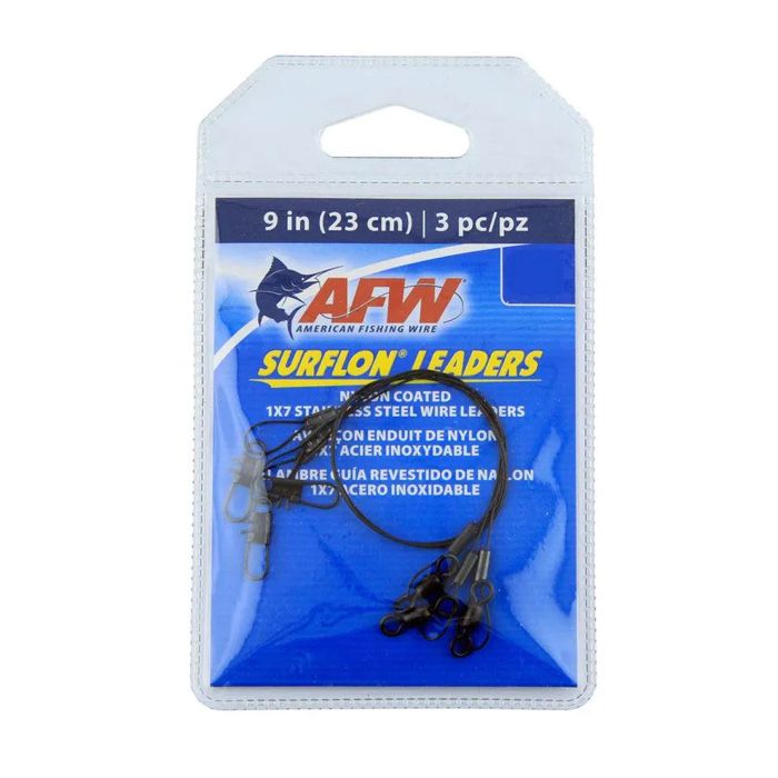 Поводковый материал Afw Surflon Nylon Black Coated Leaders