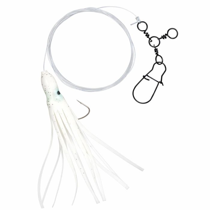 Готовая оснастка Jigging World 4" Squid 3-Way Fluke Rigs w/ Sinker Snap