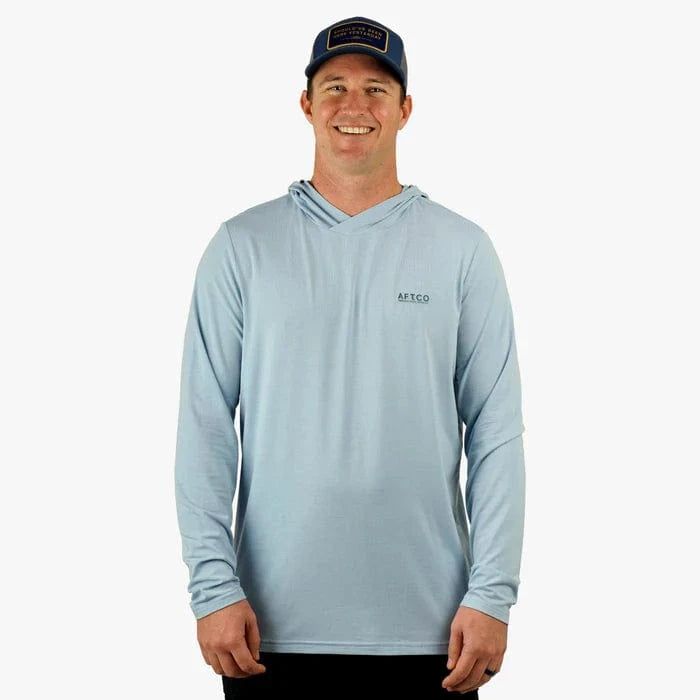 Рыболовная рубашка AFTCO Fishing Tackle Company AFTCO Ocean Bound LS Sun Protection Hoodie