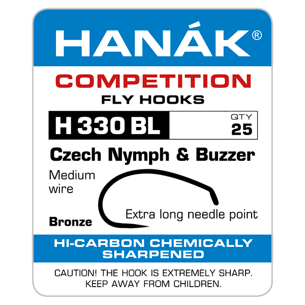 Крючки MFC Hanak H 330 BL Czech Nymph & Buzzer Hook