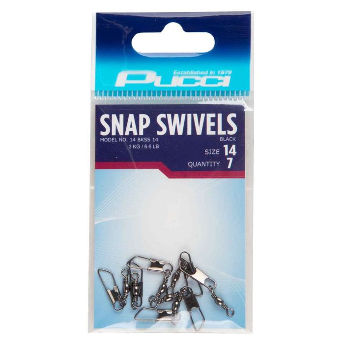 Вертлюги и застёжки P-Line Snap Swivel - Black, Size 2/0, 2pk