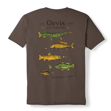 Рыболовная рубашка Orvis Men’s Freshwater Fish Graphic T-Shirt