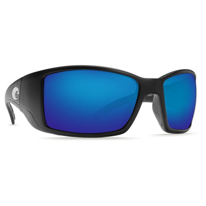 Поляризационные очки Costa Blackfin Polarized Sunglasses - Matte Black/Blue Mirror