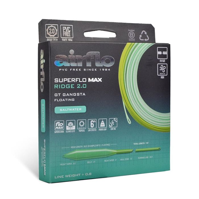 Нахлыстовый шнур Airflo Superflo Max Ridge 2.0 GT Gangsta Saltwater Fly Line