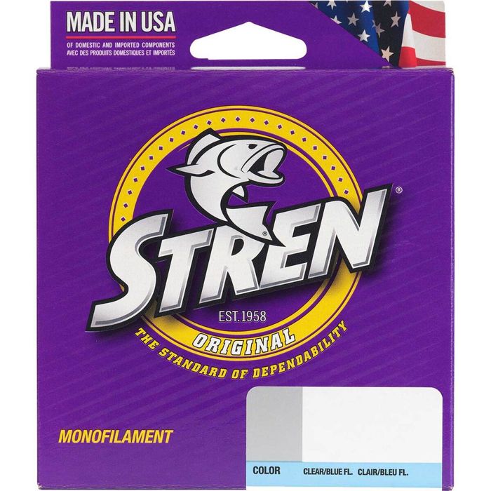 Монофильная леска Stren Original Monofilament Fishing Line - 6lb, Clear Blue Fluorescent,
