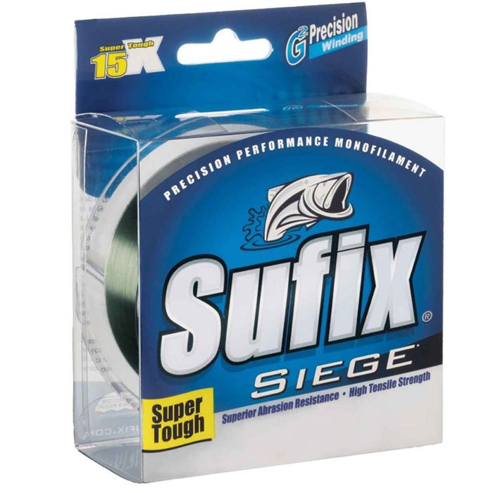 Монофильная леска Sufix Siege Monofilament Fishing Line - 10lb, Green, 330yds