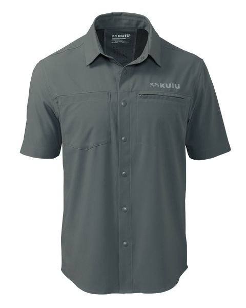 Рыболовная рубашка KUIU Mesa Vented SS Snap Shirt | Stone
