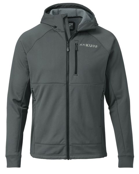 Рыболовная рубашка KUIU StrongFleece 275 Full Zip Hoodie | Gunmetal