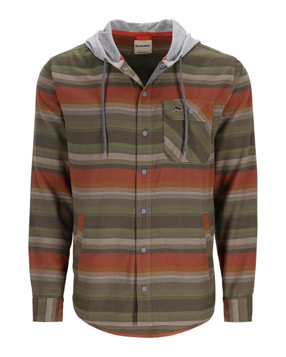 Рыболовная рубашка Simms Santee Flannel Hoody