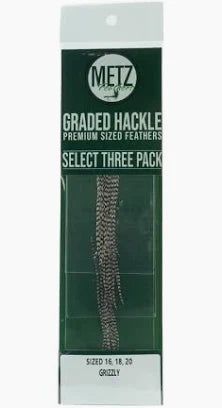 Материал для вязания мушек Umpqua Feather Merchants Metz Select Three Pack Hackle