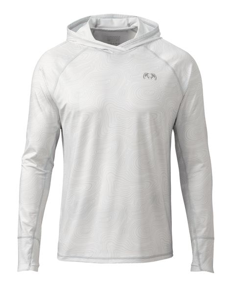 Рыболовная рубашка KUIU Gila LS Hoodie Topo | Skyline Topo Print