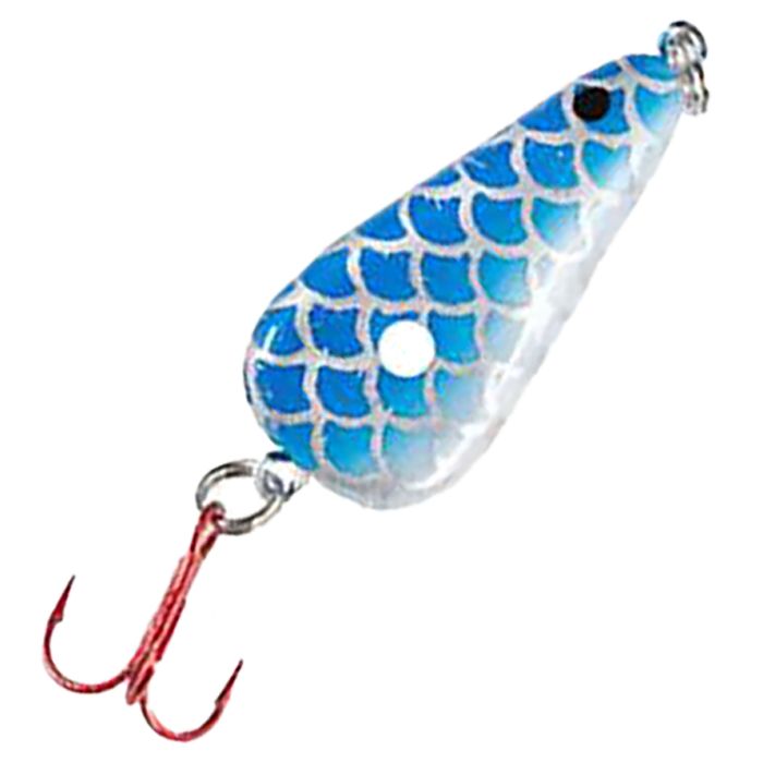 Зимняя приманка Lindy Glow Ice Fishing Spoon - Blue Scale, 1/8oz