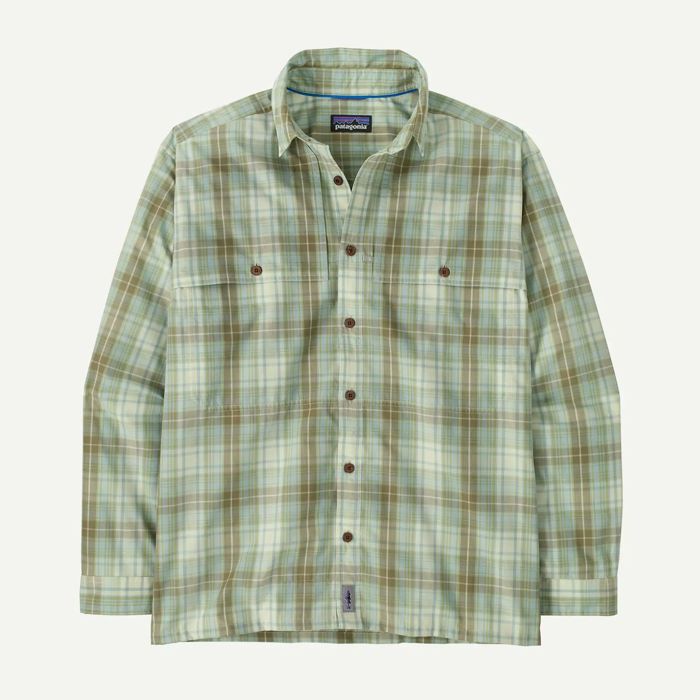 Рыболовная рубашка Patagonia Long-Sleeved Island Hopper Shirt ~ Lichen Green