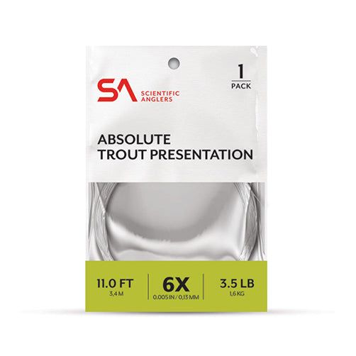 Поводковый материал Scientific Anglers Absolute Trout Presentation Leader 11'