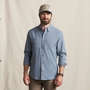 Рыболовная рубашка Orvis Men’s Tech Chambray Long-Sleeve Work Shirt
