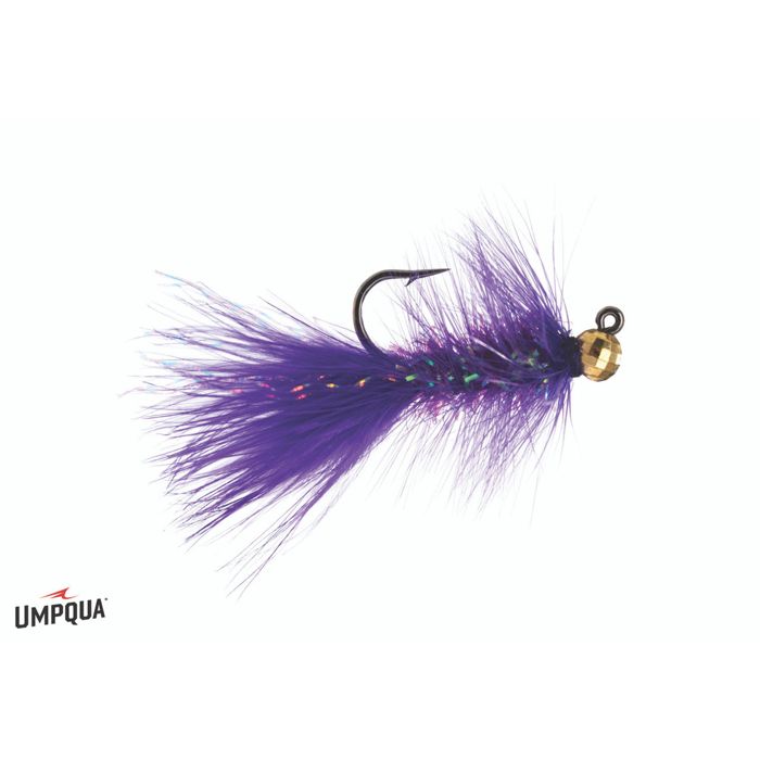 Umpqua Crystal Bugger Jig Tungsten Bead Fly Purple