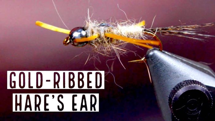 Набор для вязания мушек Trident Gold Ribbed Hare's Ear Nymph Fly Tying Video Material Kit