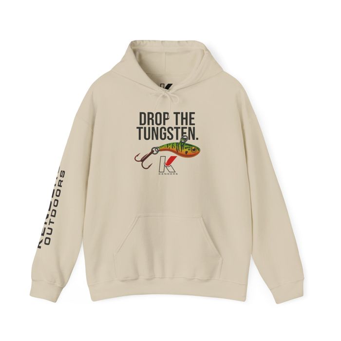 Рыболовная рубашка Printify “Drop the Tungsten.” Hoodie, Firetiger T-Rip Design | Kenders