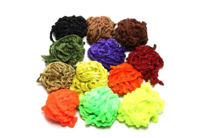 Материал для вязания мушек Hareline Wooly Bugger Tinsel Core UV Rayon Chenille