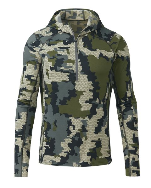 Рыболовная рубашка KUIU Vital S3 Zip-T Hoodie | Verde