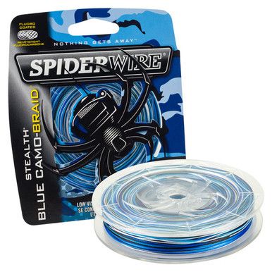 Шнур SpiderWire Stealth Blue Camo Braid 30 lb, 300 ярдов