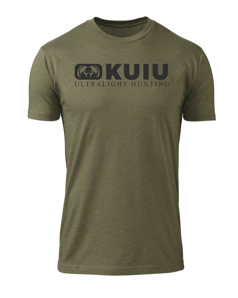 Рыболовная рубашка KUIU Block Logo T-Shirt | Military Green