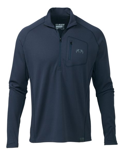 Термобельё KUIU PRO Merino 200 Zip-T | Steel Blue