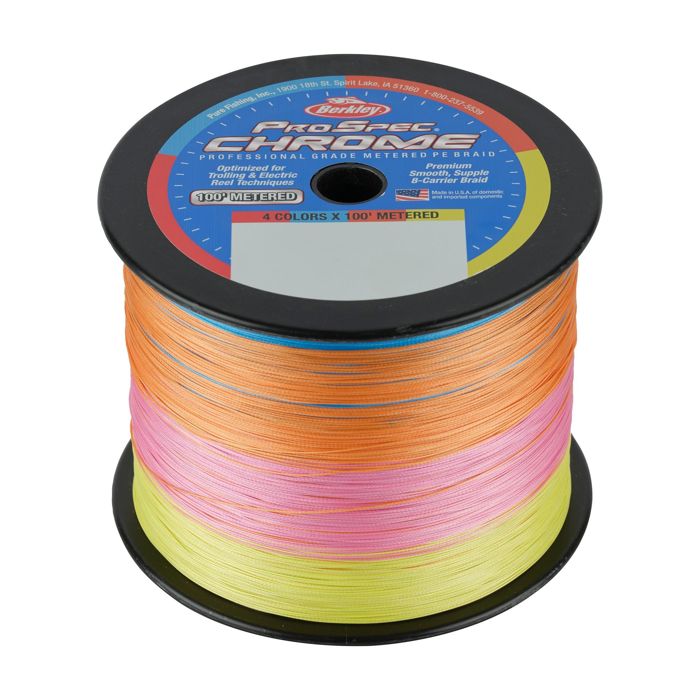 Плетёный шнур Berkley ProSpec Chrome 4 x 100' Metered Braid