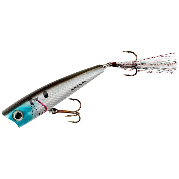 Поверхностная приманка Rebel Super Pop R Popper Topwater Bait - Silver Shiner, 5/16oz, 3-1