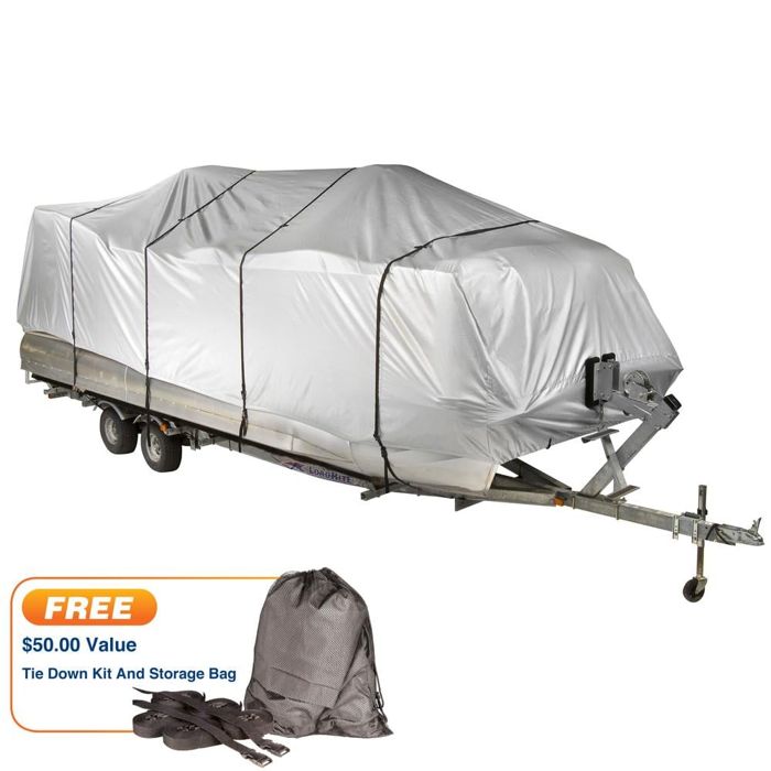 Чехол для лодки Covermate HD 600 Pontoon Boat Mooring And Storage Cover 21'-24'L 102''