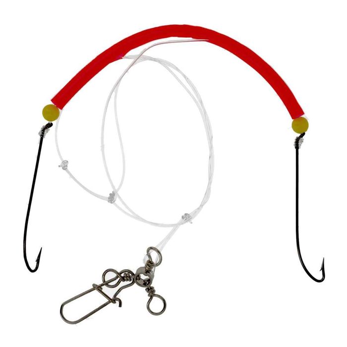 Материал для вязания мушек Eagle Claw Lazer Sharp Yellow Corn Style Beads With Red Tubing 