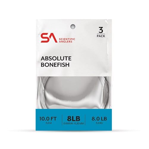 Поводковый материал Scientific Anglers Absolute Bonefish Leader 10'--3 Pack