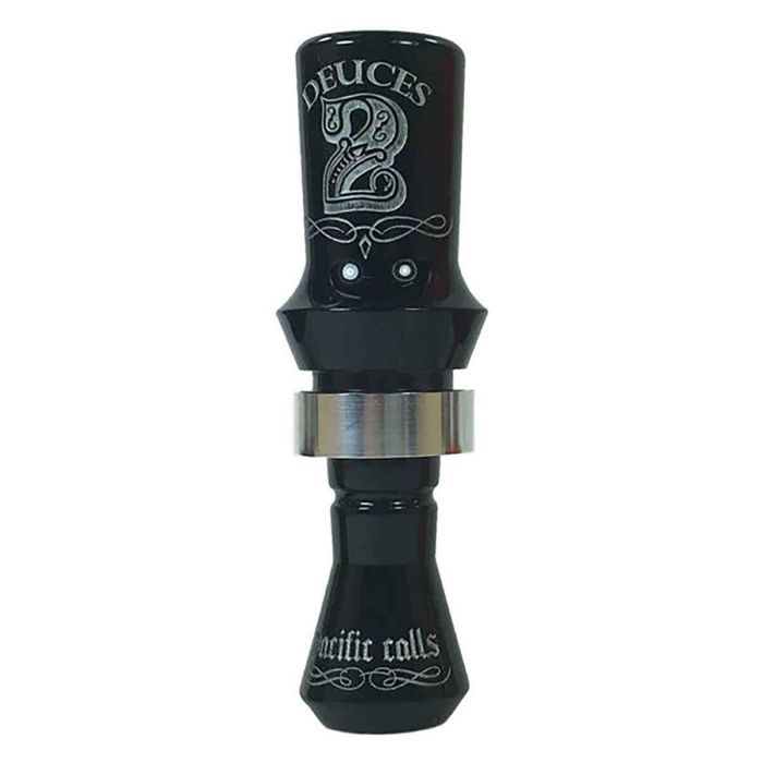 Манок Pacific Calls Deuces Black Acrylic Double Reed Duck Call