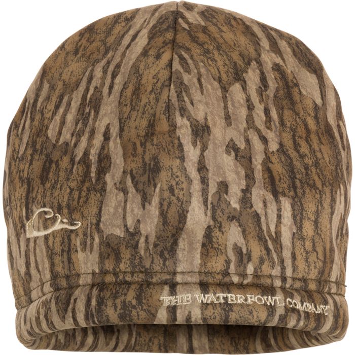 Охотничий камуфляж The Waterfowl Company Softshell Sherpa Beanie - Mossy Oak Bottomland /