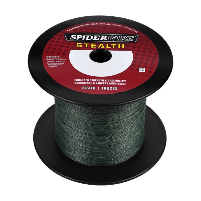 Плетёный шнур SpiderWire Stealth Braided Fishing Line - 8lb, Moss Green, 3000yds