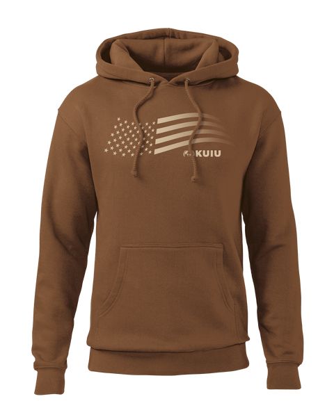 Рыболовная рубашка KUIU Flag Hoodie | Saddle